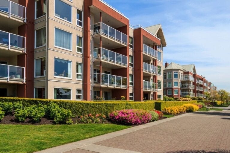Modern residential apartment complex